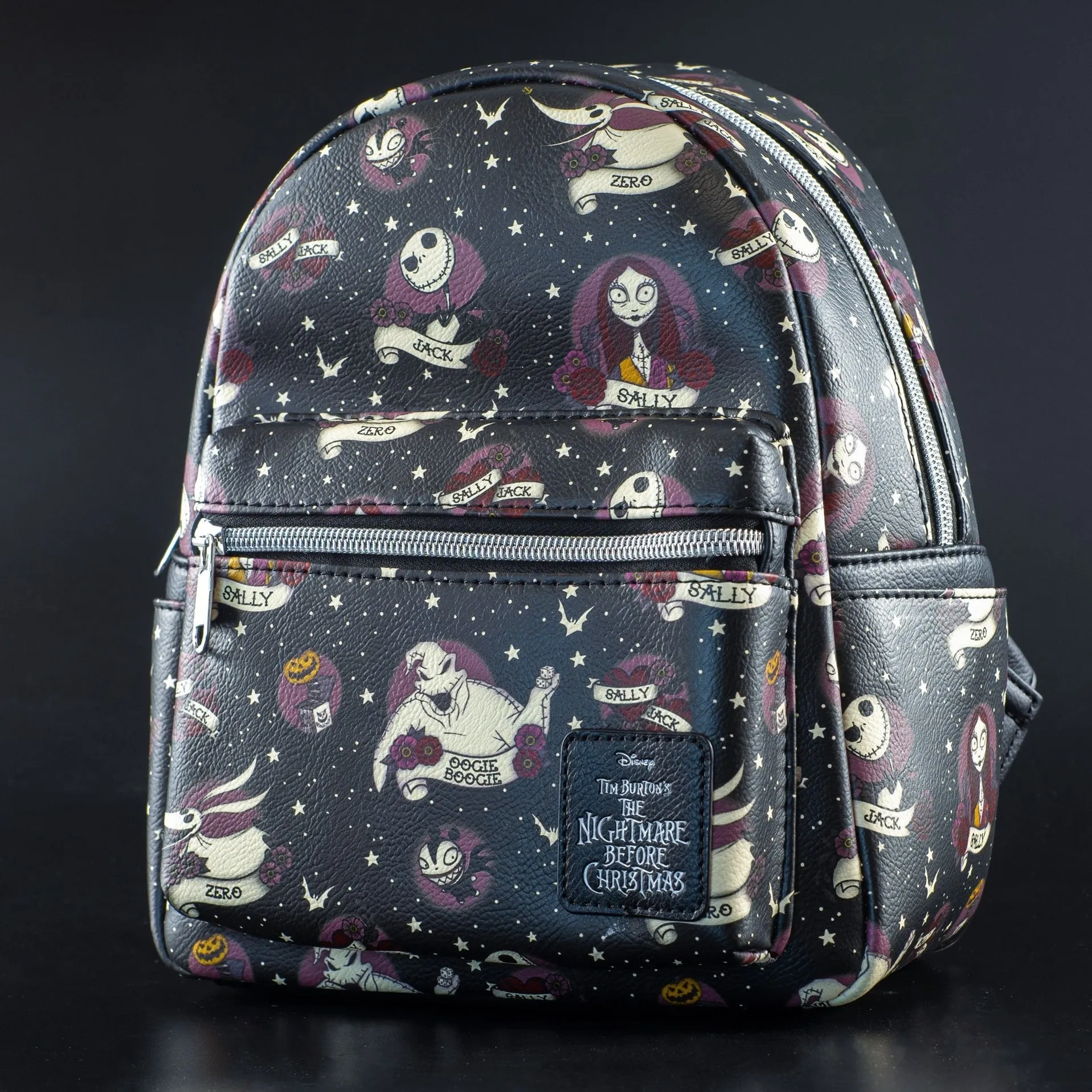 Loungefly x Disney The Nightmare Before Christmas Tattoo Print Mini Backpack