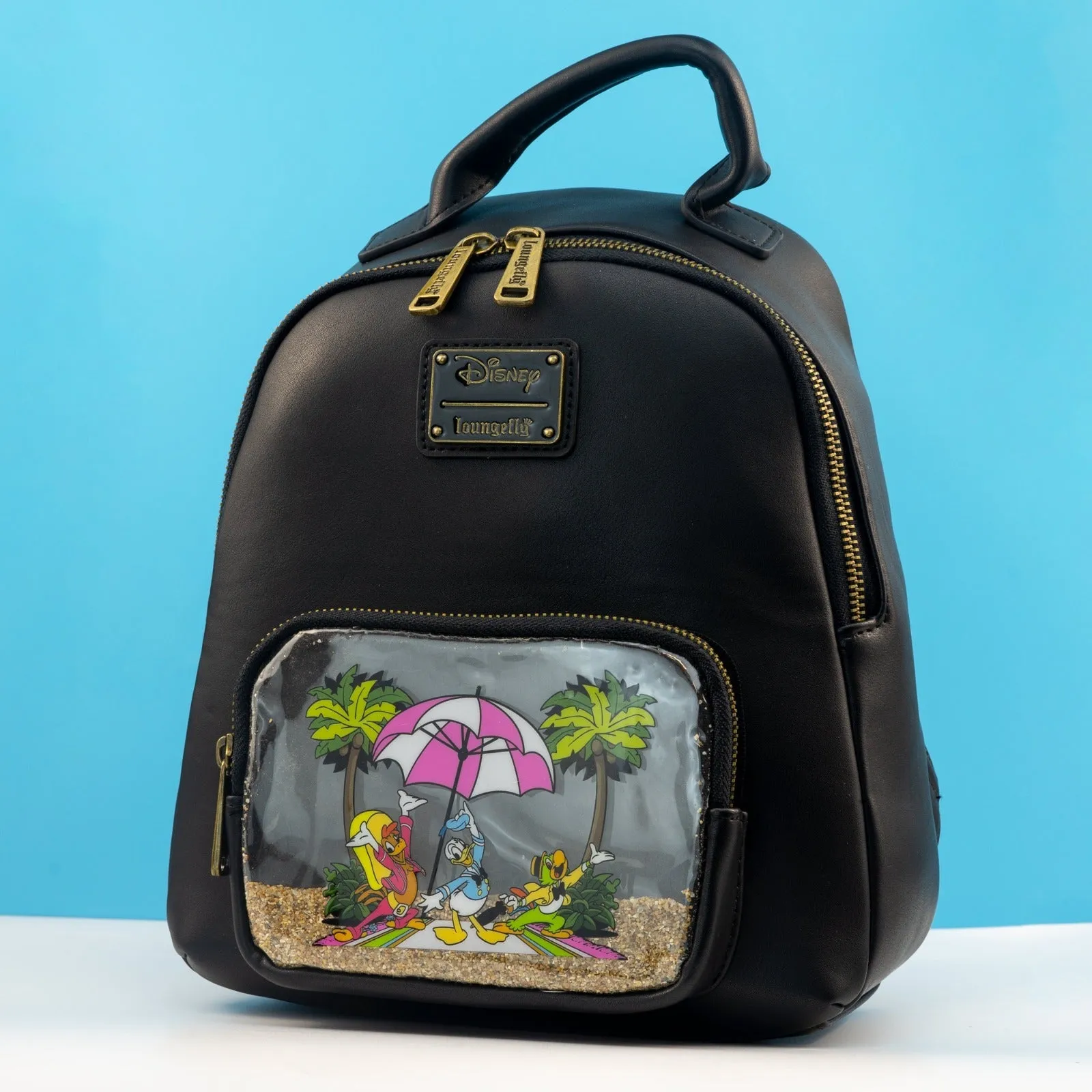 Loungefly x Disney The Three Caballeros Beach Feature Pocket Mini Backpack