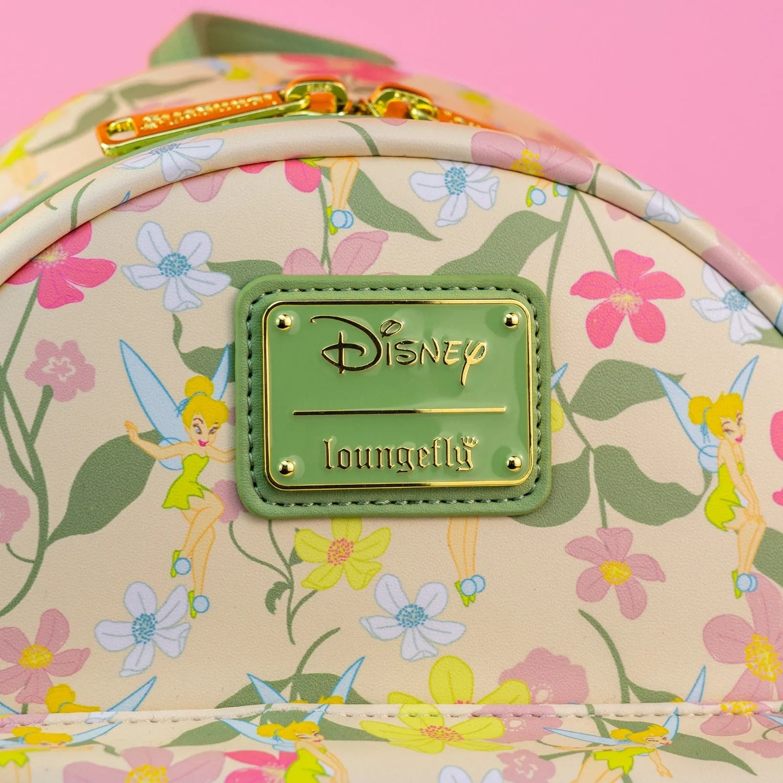 Loungefly x Disney Tinkerbell Pastel Flowers AOP Mini Backpack