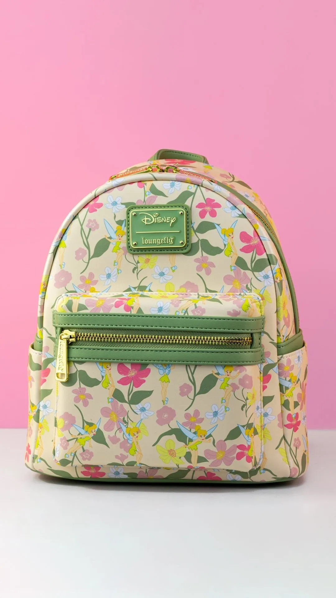 Loungefly x Disney Tinkerbell Pastel Flowers AOP Mini Backpack