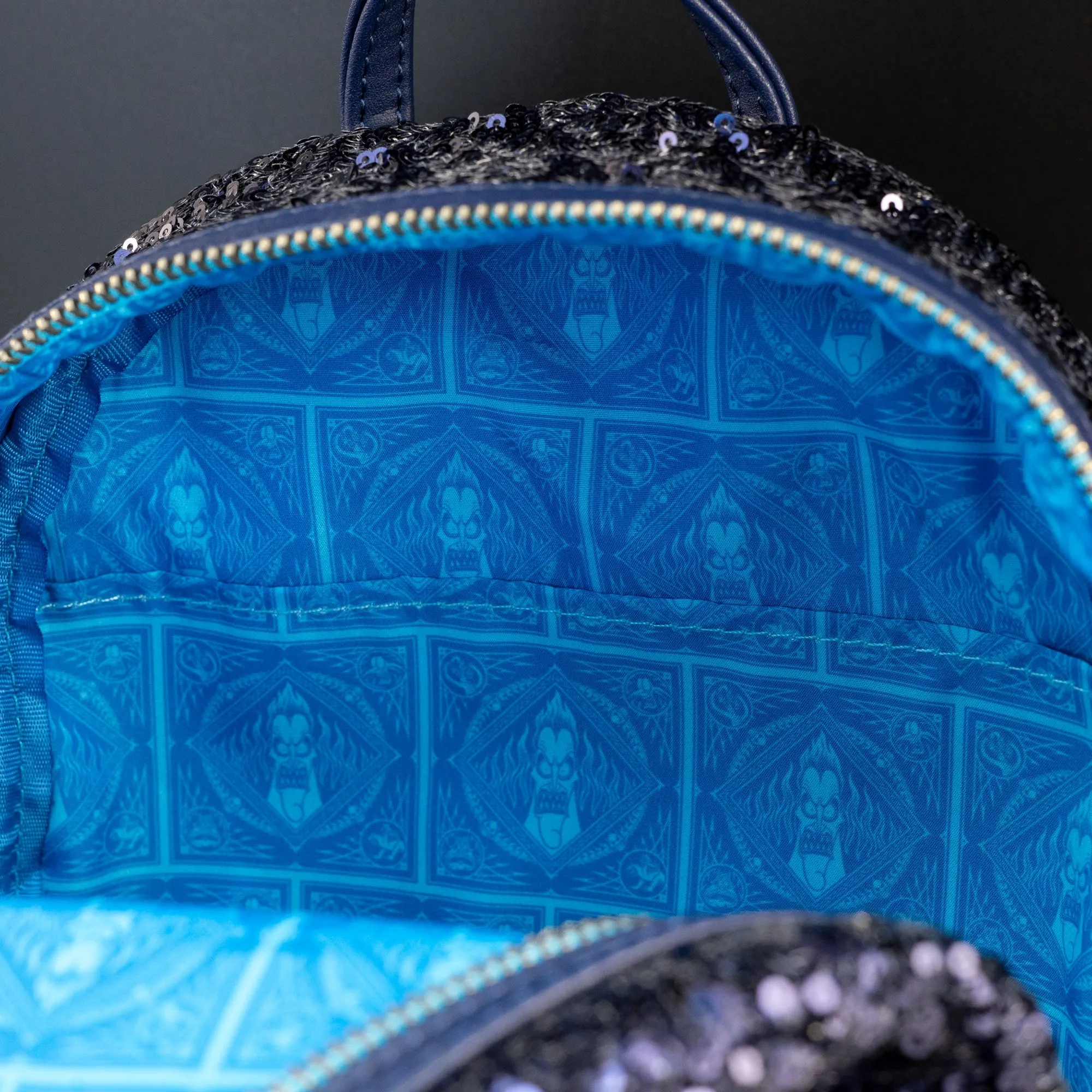 Loungefly x Disney Villains Hercules Hades, Panic and Pain Snow Globe Mini Backpack