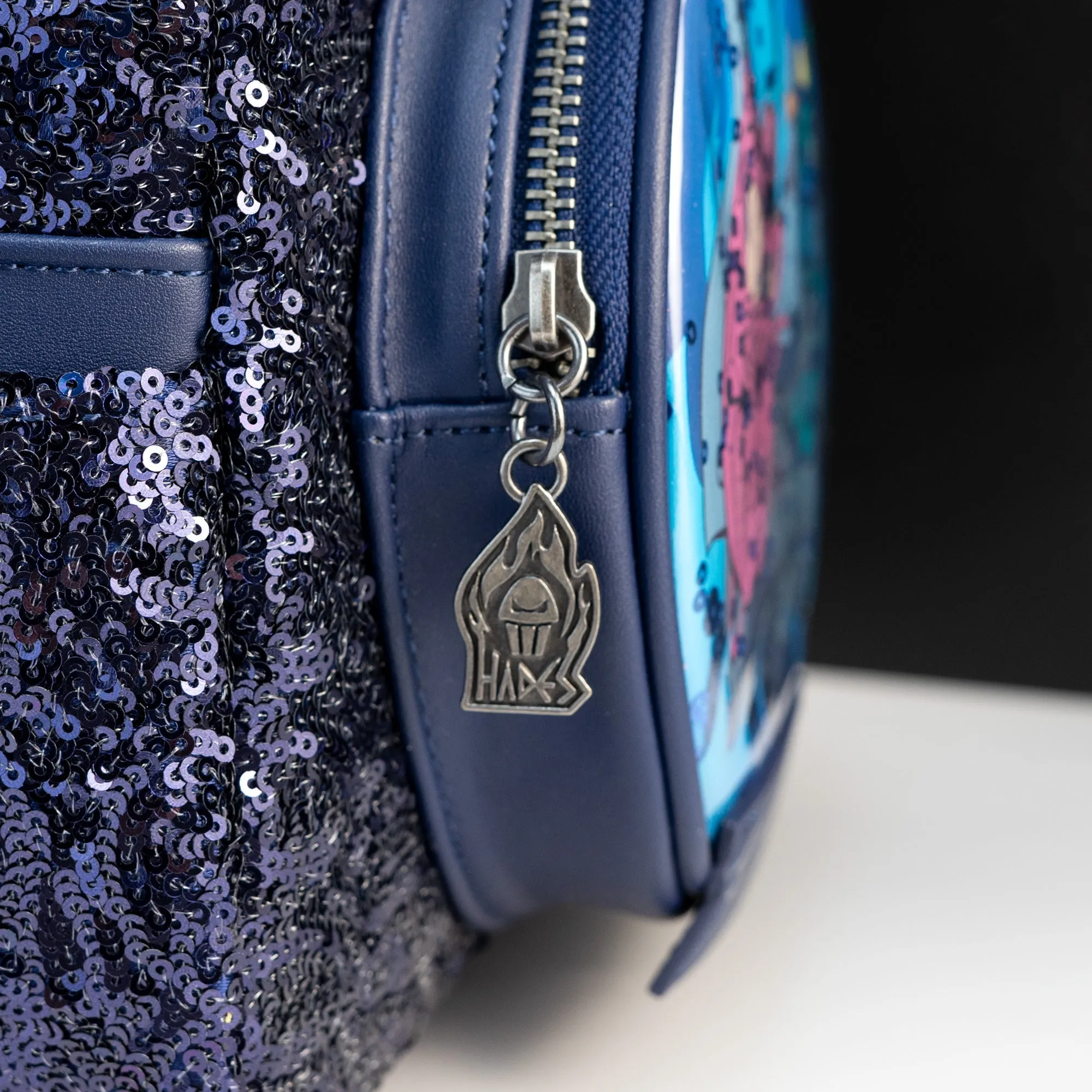 Loungefly x Disney Villains Hercules Hades, Panic and Pain Snow Globe Mini Backpack