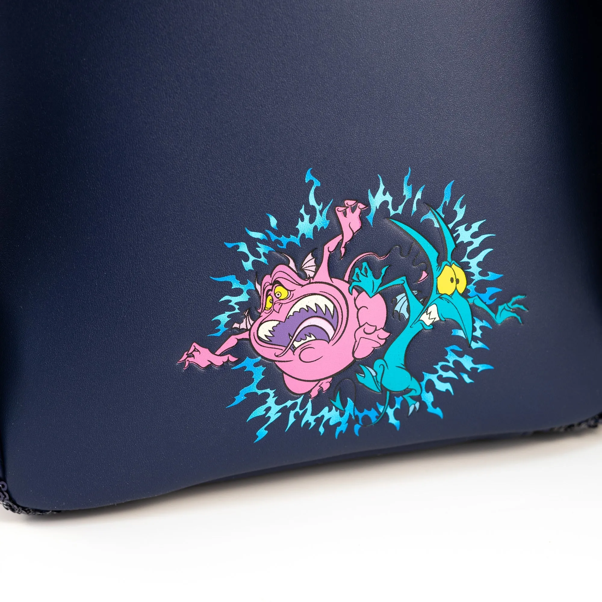 Loungefly x Disney Villains Hercules Hades, Panic and Pain Snow Globe Mini Backpack