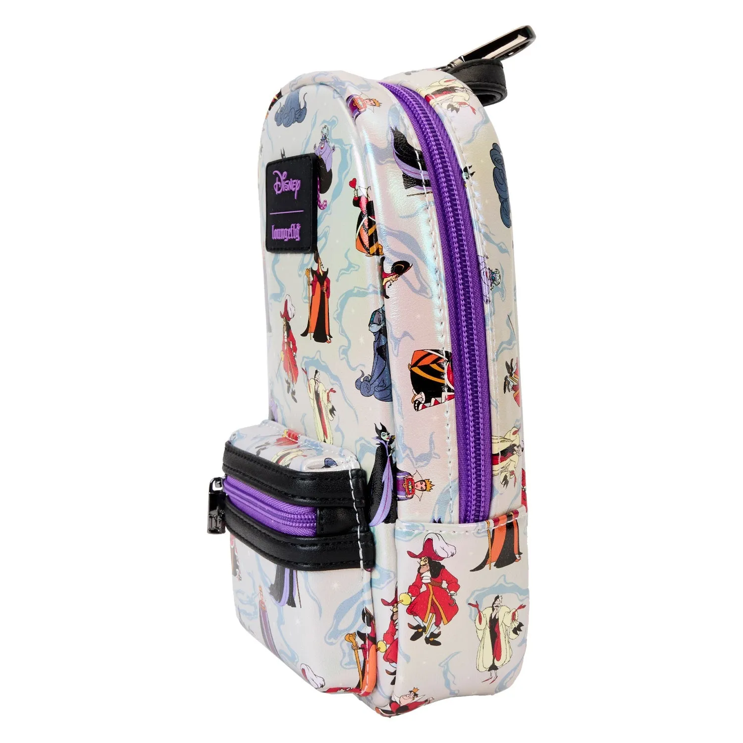 Loungefly x Disney Villains Iridescent Mini Backpack Pencil Case