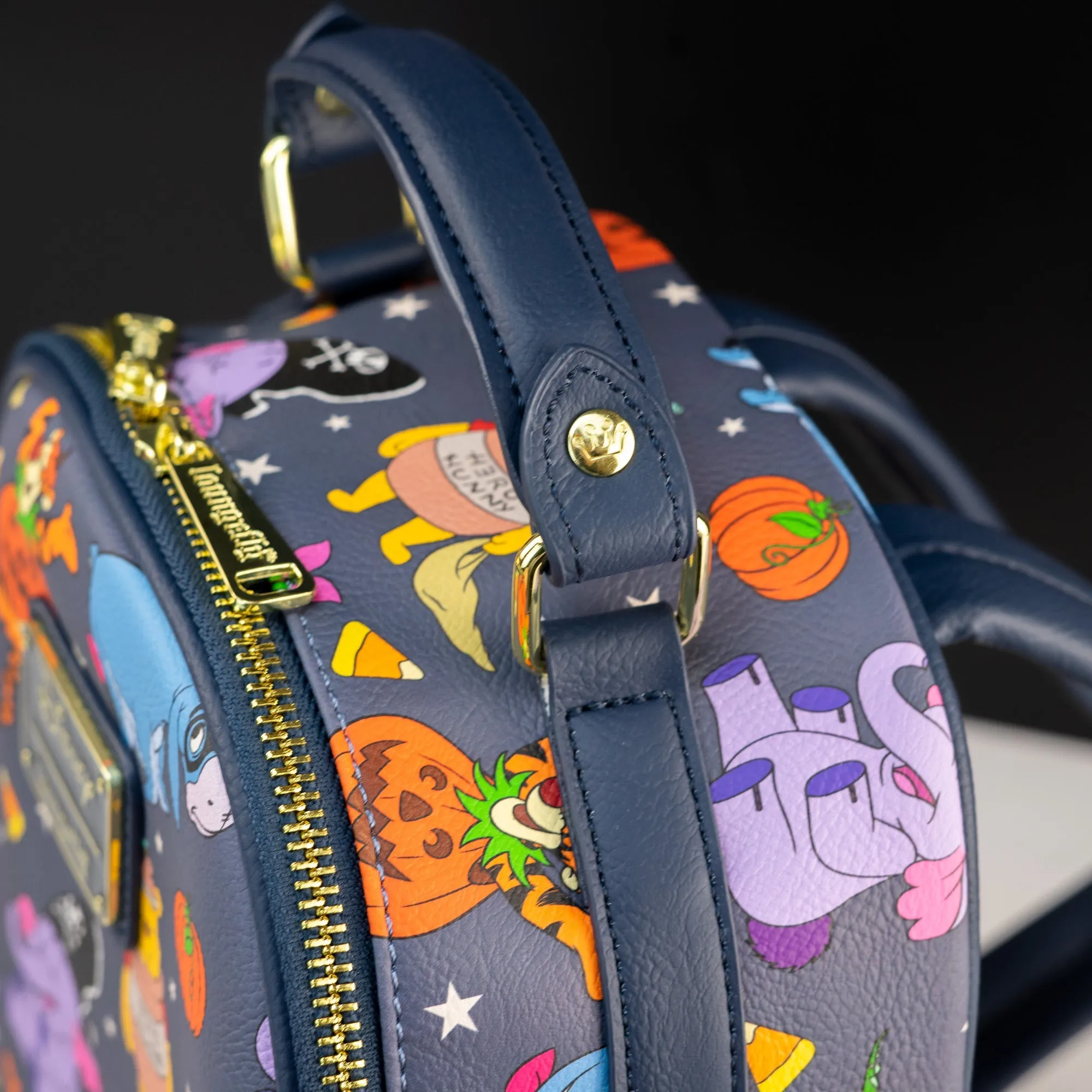 Loungefly x Disney Winnie the Pooh Characters at Halloween AOP Mini Backpack