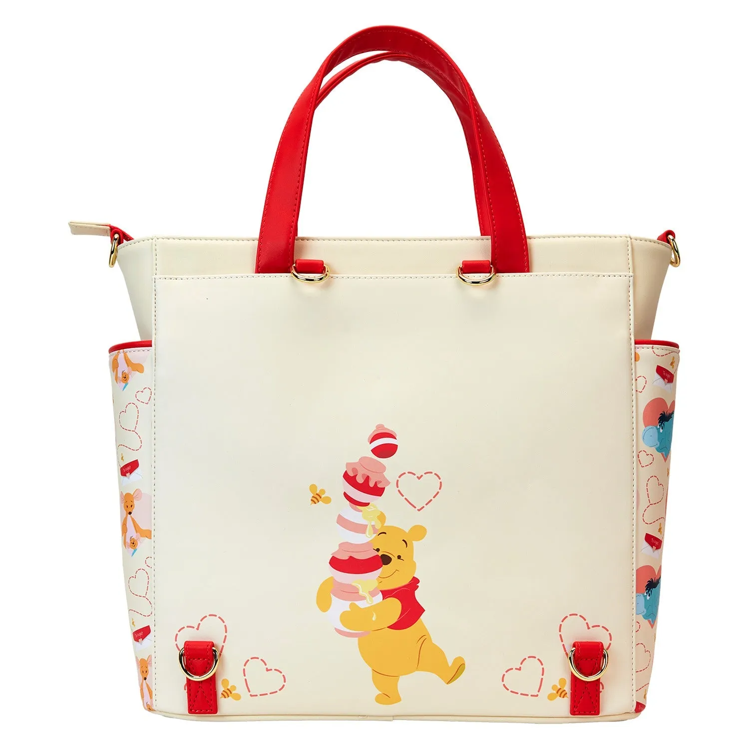 Loungefly x Disney Winnie the Pooh Love Convertible Backpack and Tote Bag