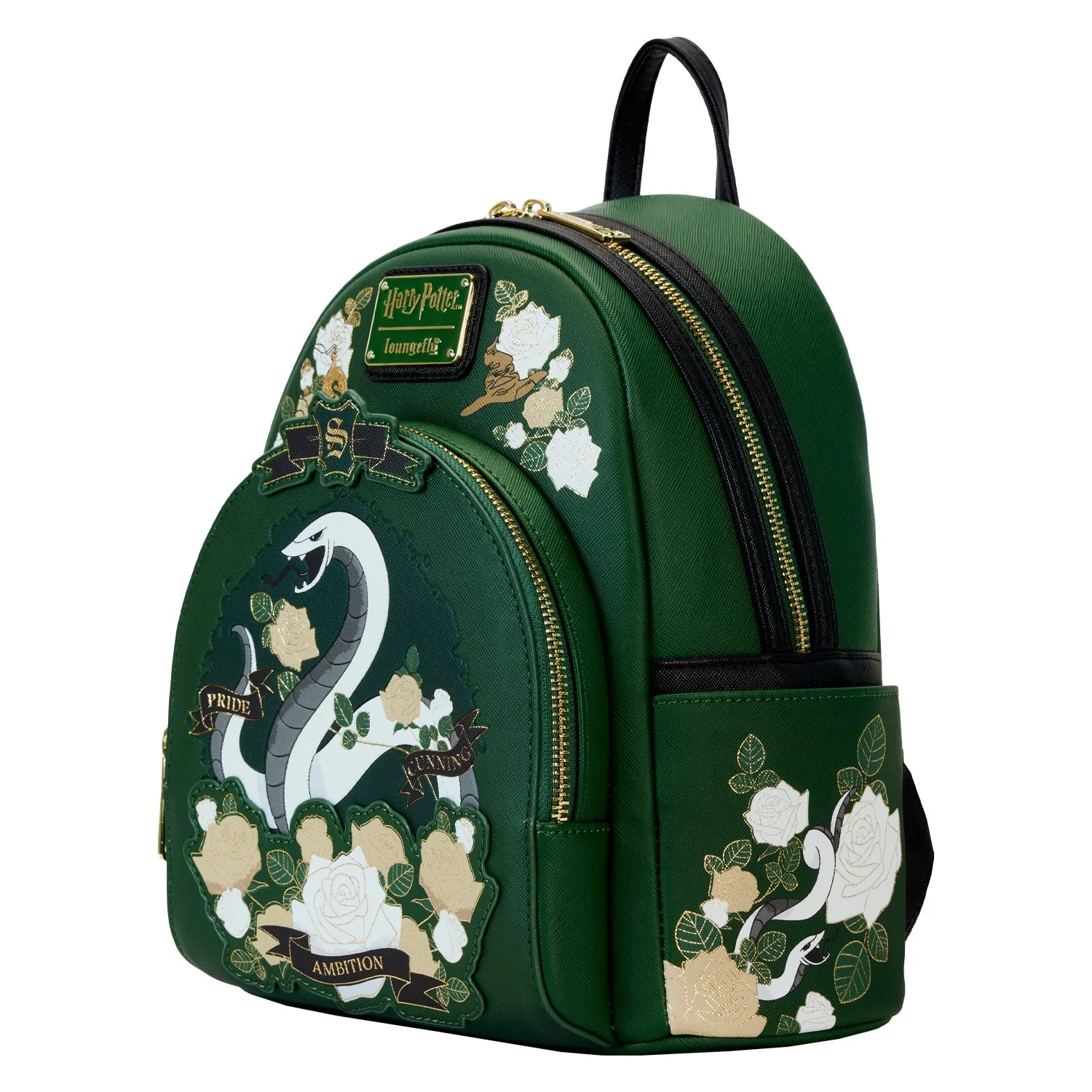 Loungefly x Harry Potter Slytherin House Tattoo Mini Backpack