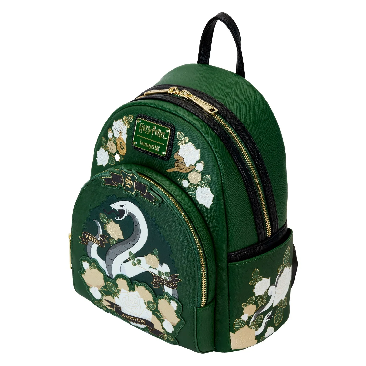 Loungefly x Harry Potter Slytherin House Tattoo Mini Backpack
