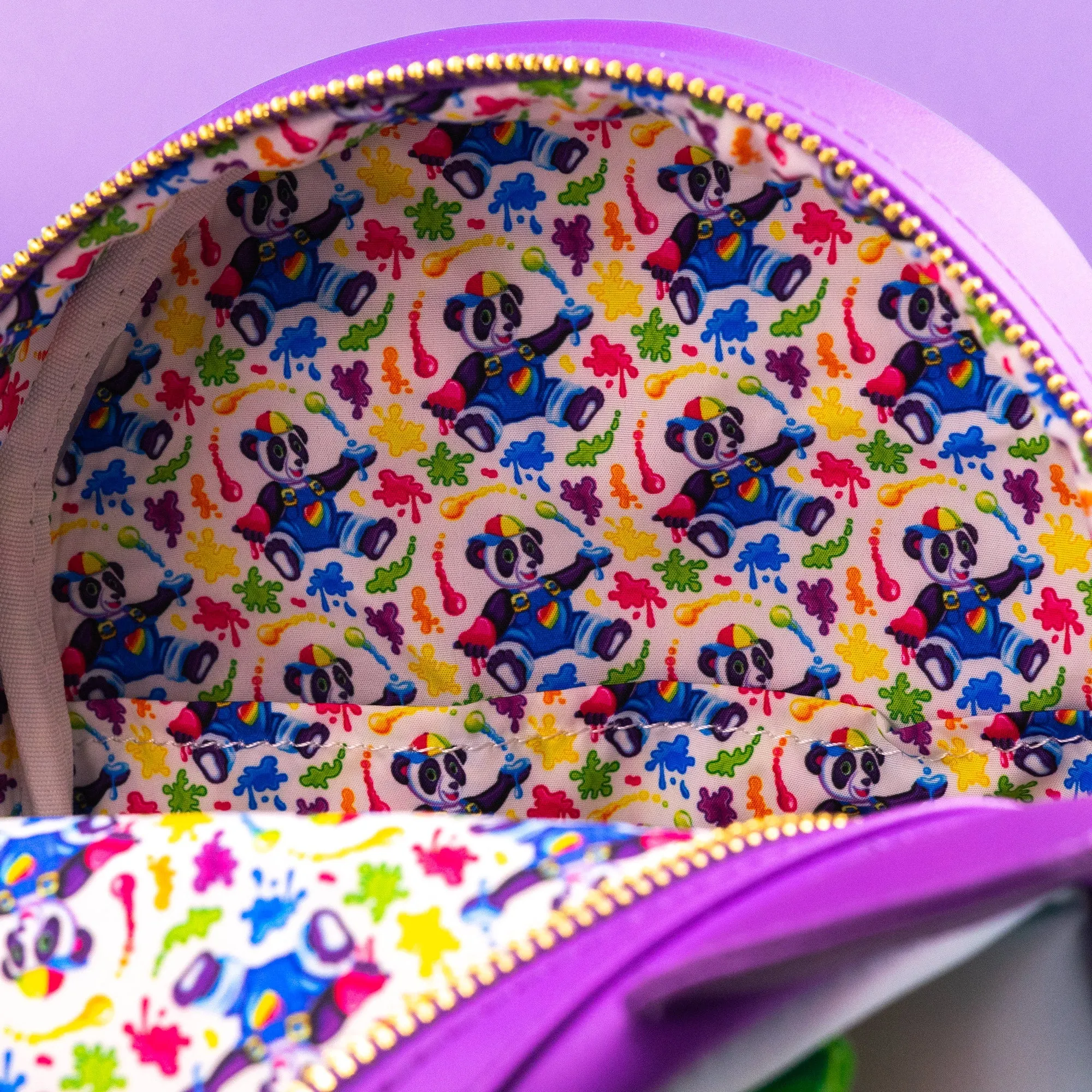 Loungefly x Lisa Frank Panda Painter Cosplay Mini Backpack