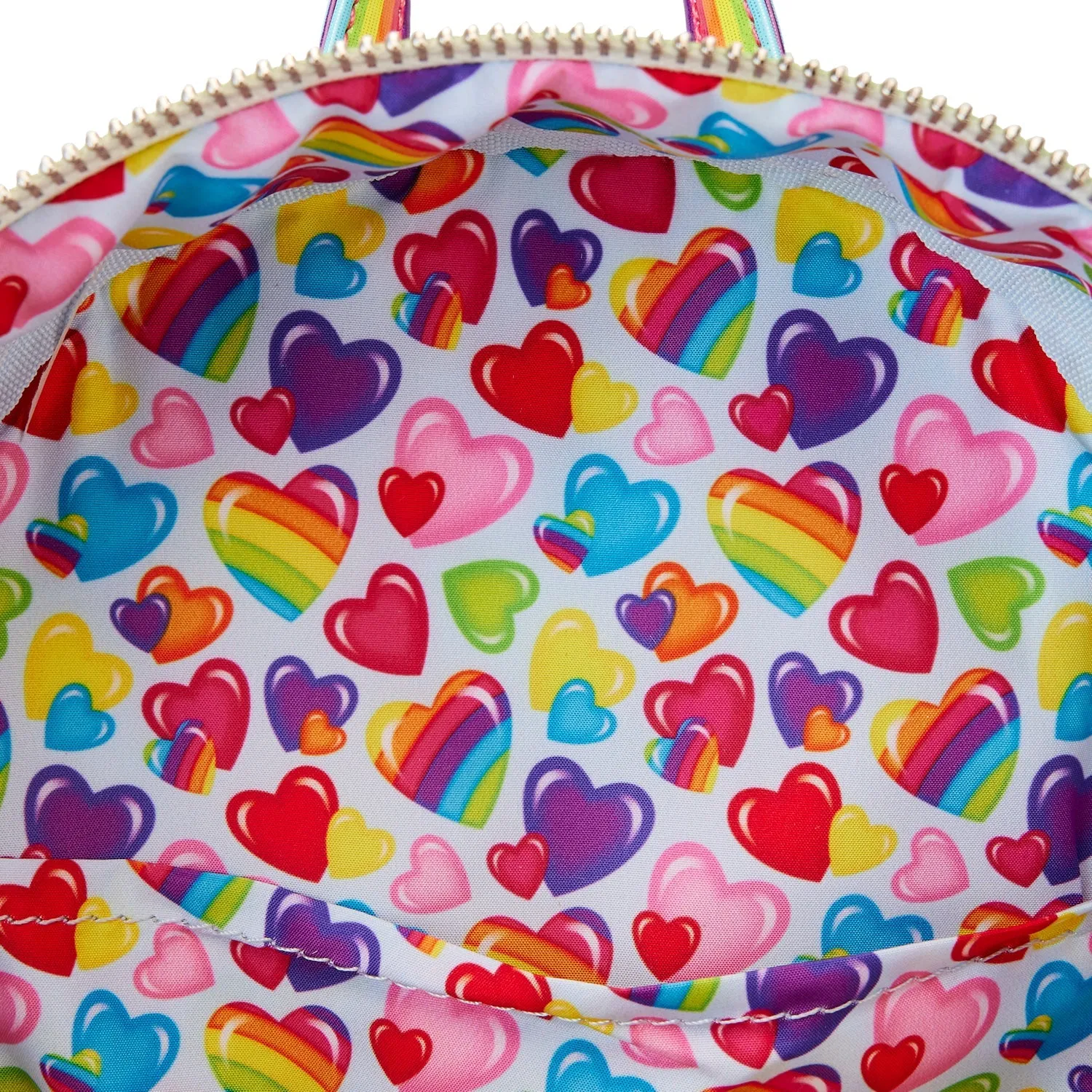 Loungefly x Lisa Frank Rainbow Heart Mini Backpack