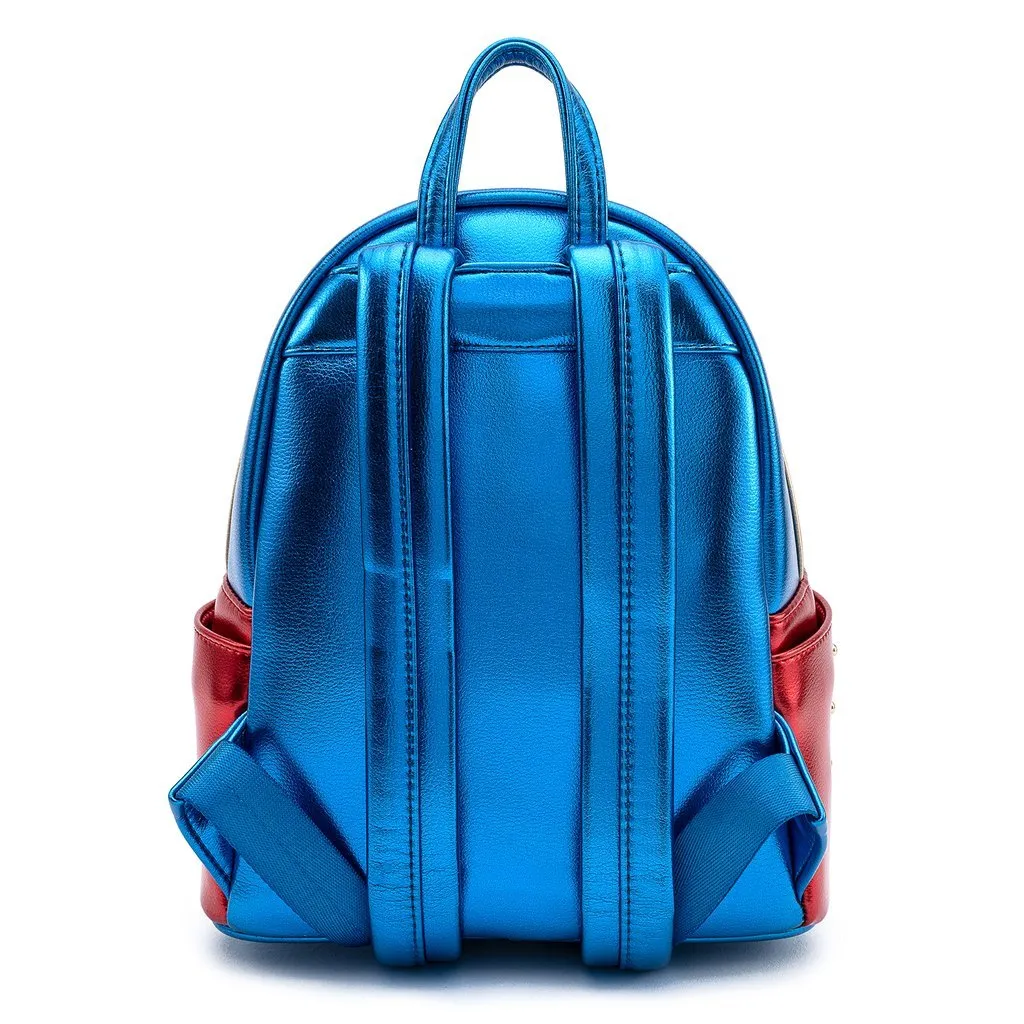 Loungefly X Marvel Classic Captain Marvel Metallic Mini Backpack