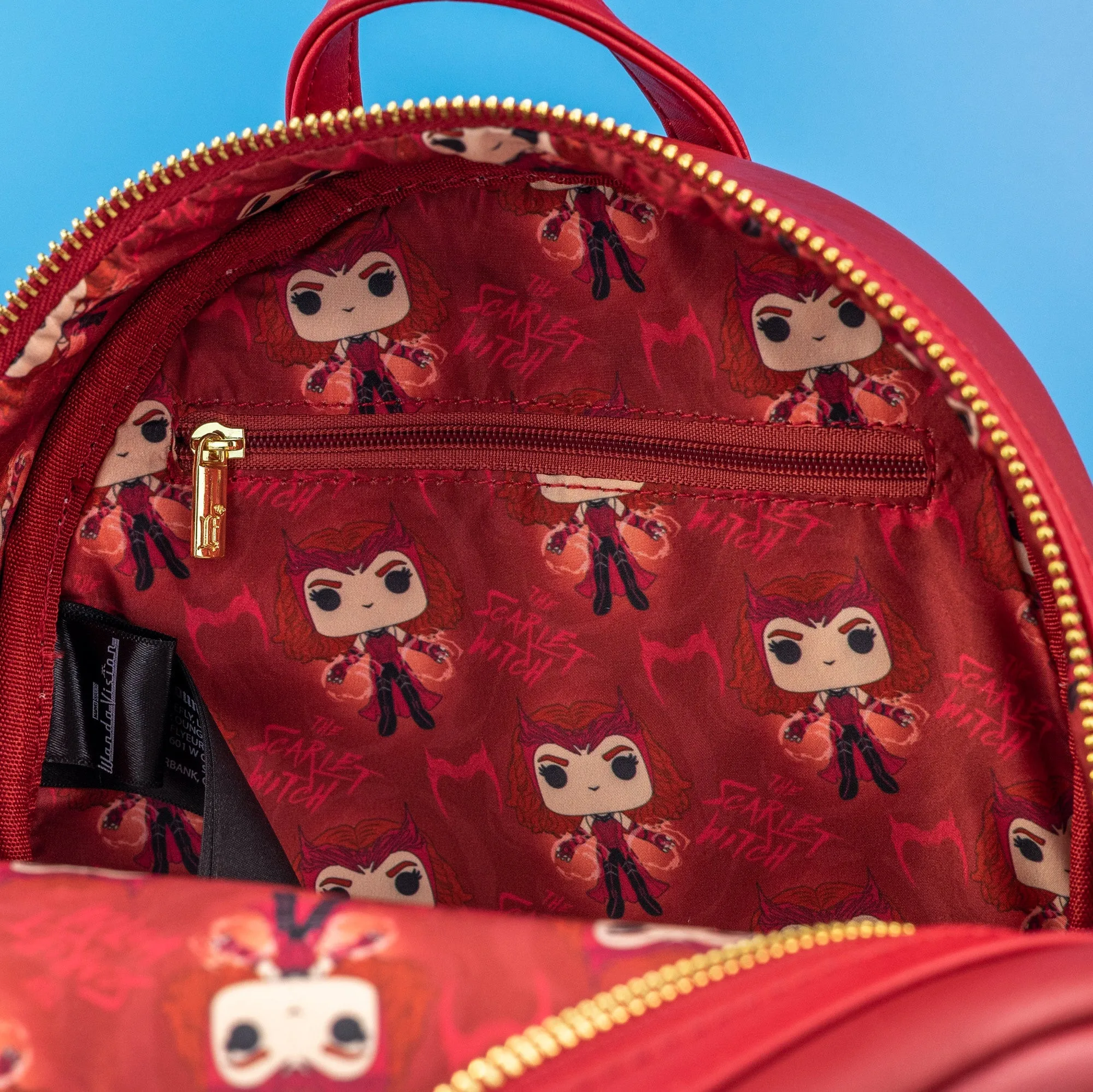 Loungefly x Marvel Scarlet Witch POP! Cosplay Mini Backpack
