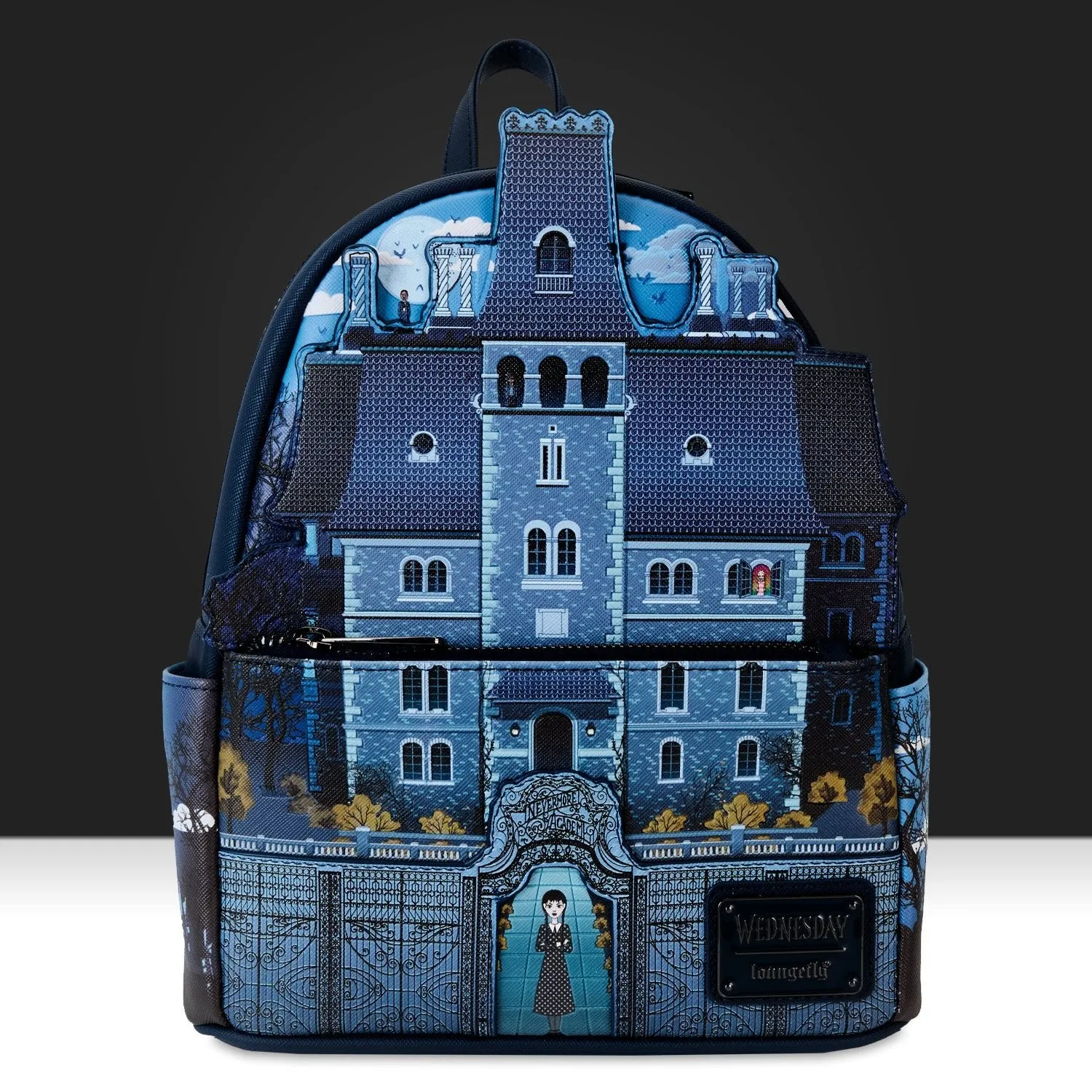 Loungefly x MGM Wednesday Nevermore Academy Mini Backpack