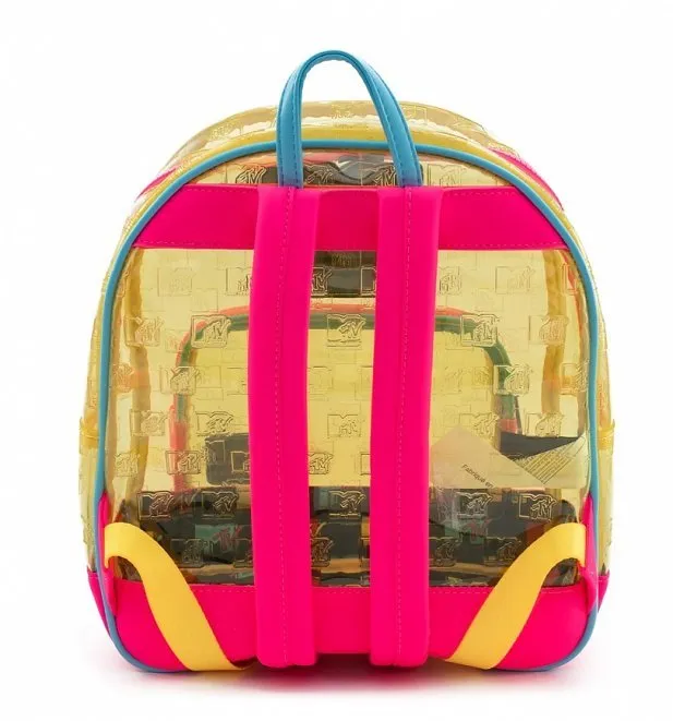Loungefly x MTV Clear Neon Backpack