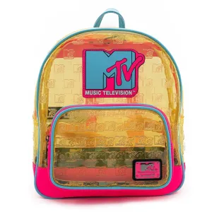 Loungefly x MTV Clear Neon Backpack