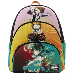 Loungefly x My Hero Academia Triple Pocket Scene Mini Backpack