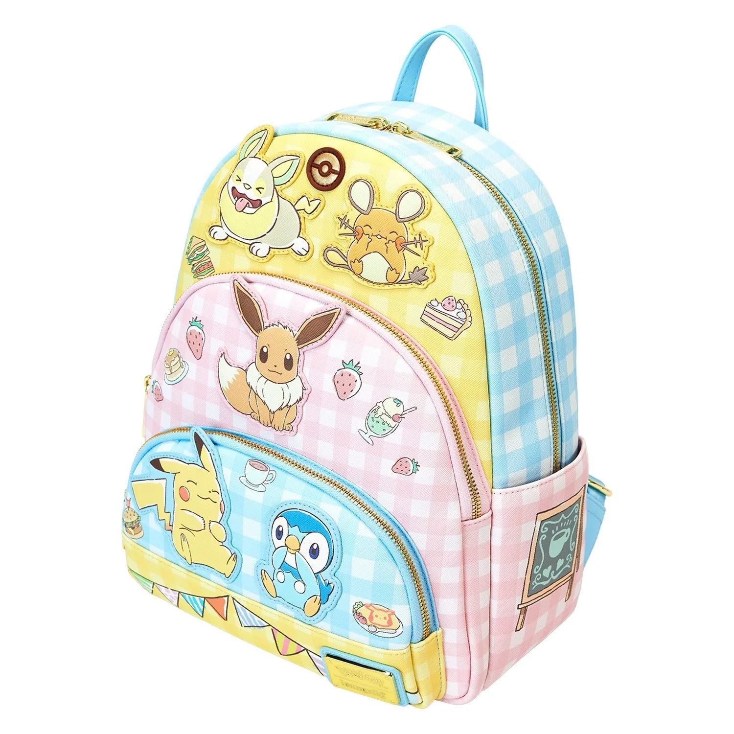 Loungefly x Pokemon Cafe Triple Pocket Backpack