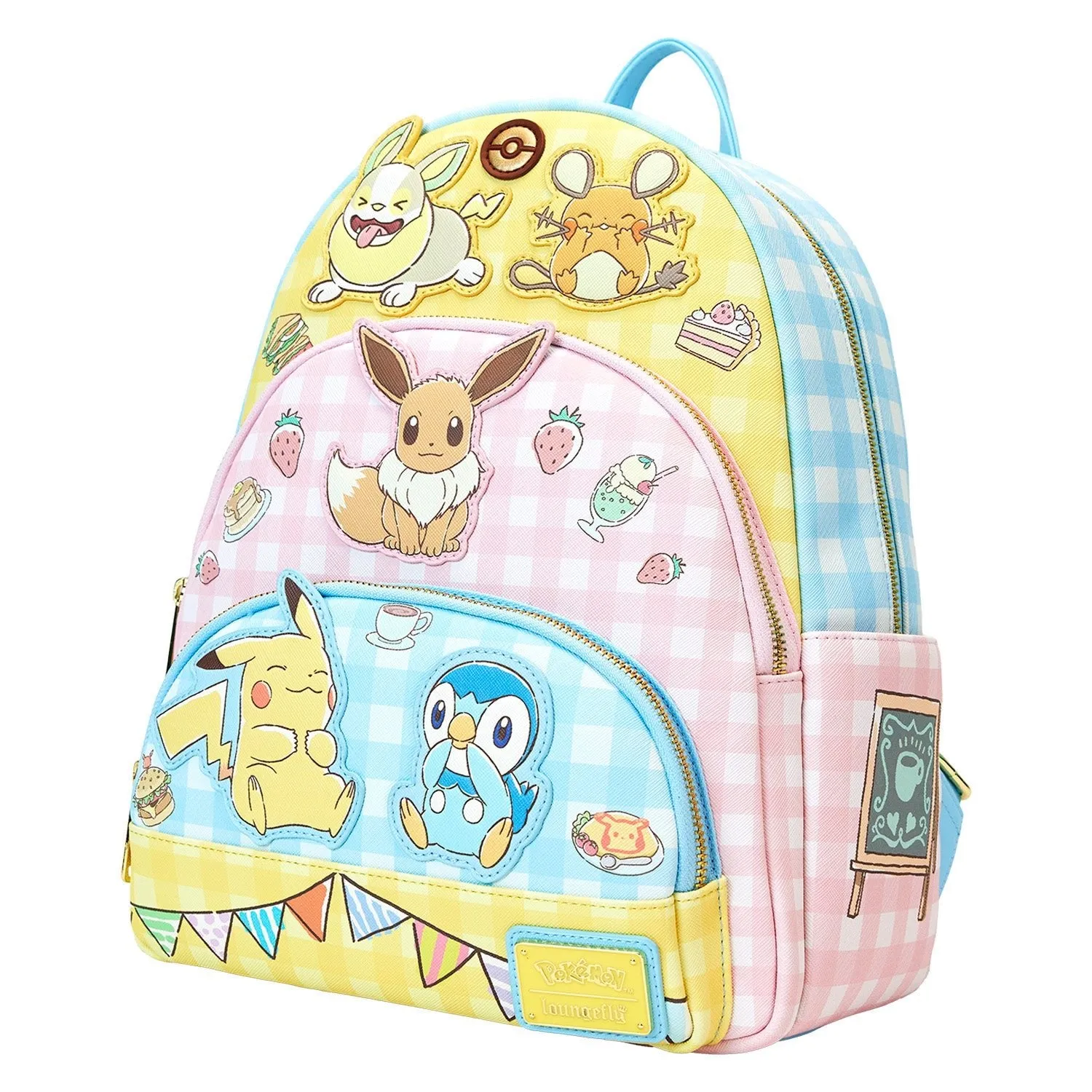 Loungefly x Pokemon Cafe Triple Pocket Backpack