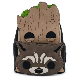 Loungefly x Pop! Marvel GotG Groot & Rocket Mini Backpack
