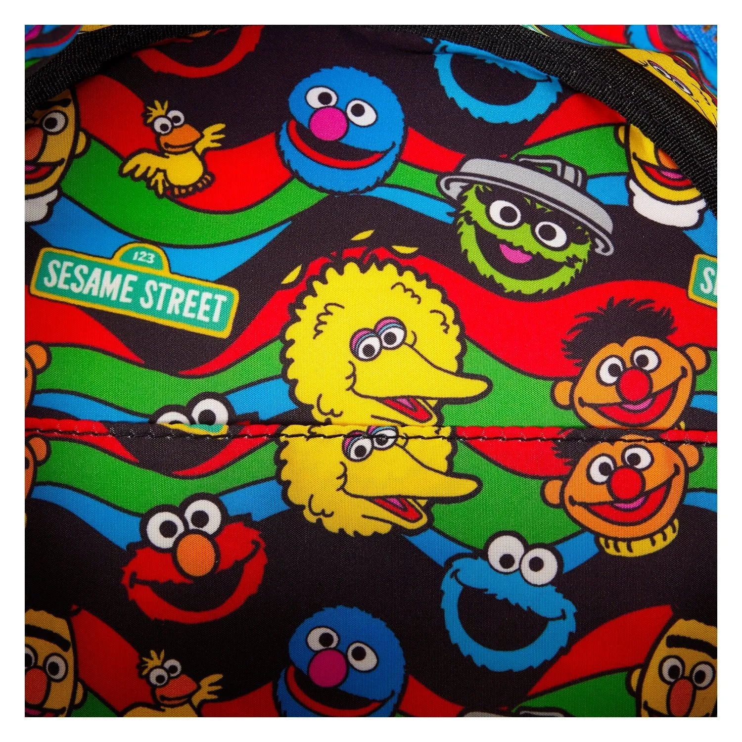 Loungefly x Sesame Street Cookie Monster Plush Mini Backpack
