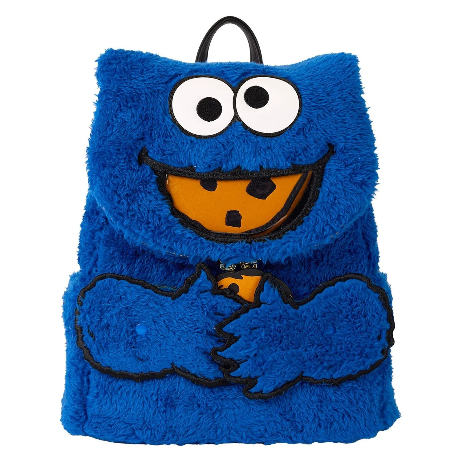 Loungefly x Sesame Street Cookie Monster Plush Mini Backpack