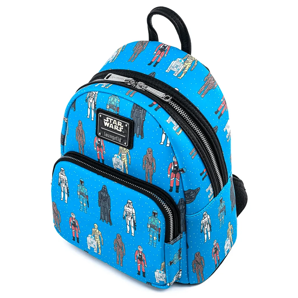Loungefly x Star Wars Action Figures Line Up Mini Backpack