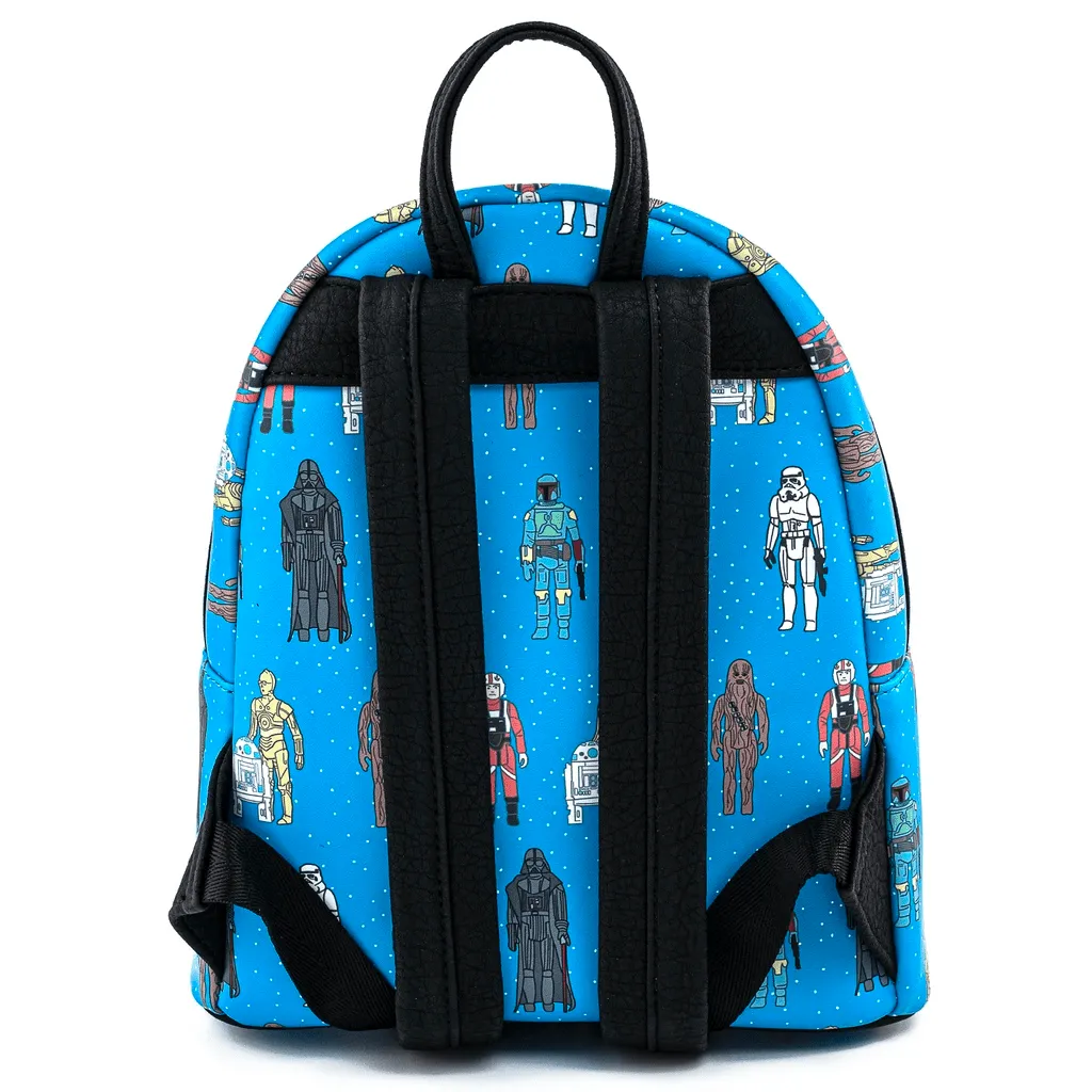 Loungefly x Star Wars Action Figures Line Up Mini Backpack
