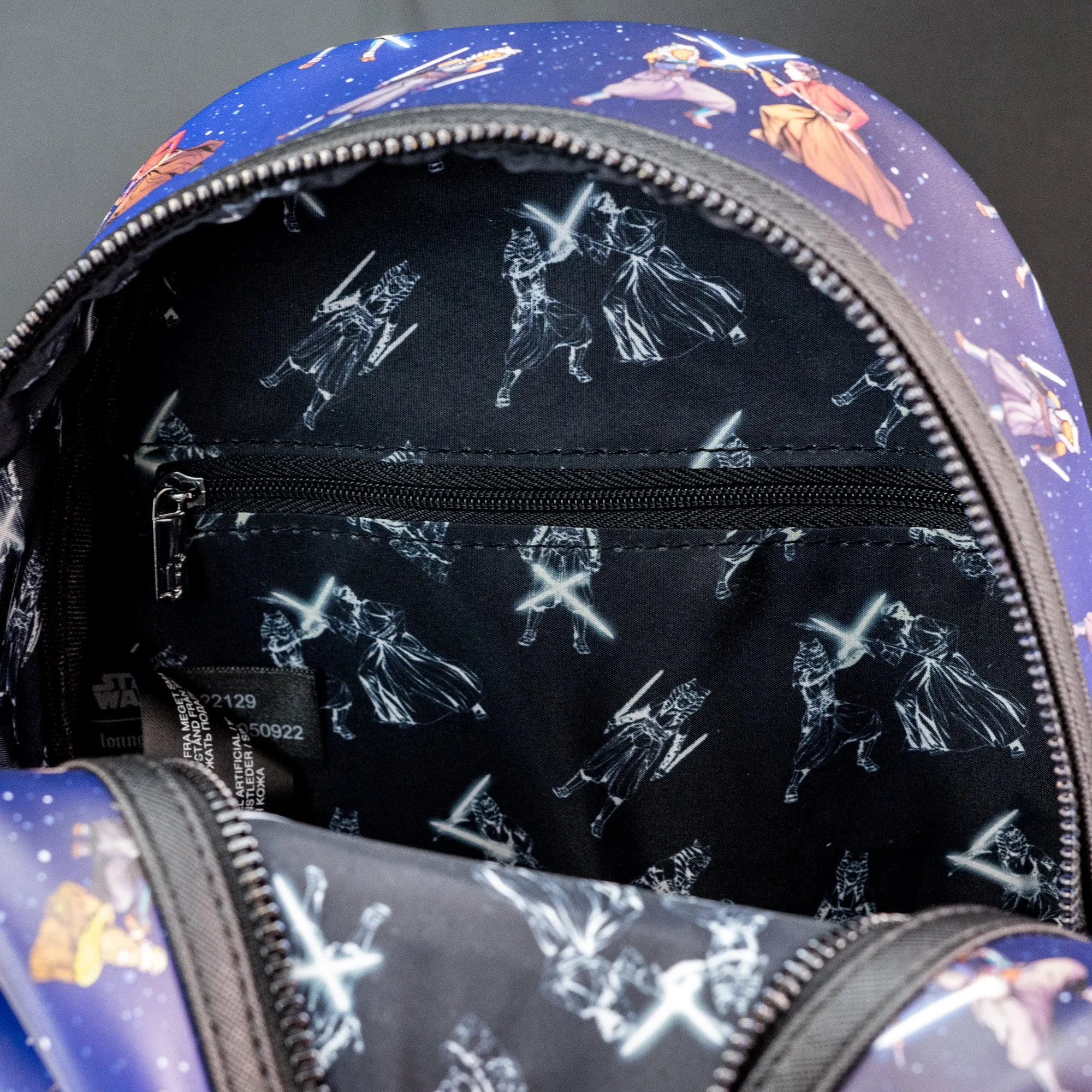 Loungefly x Star Wars Ahsoka Tano Alternating poses AOP Mini Backpack