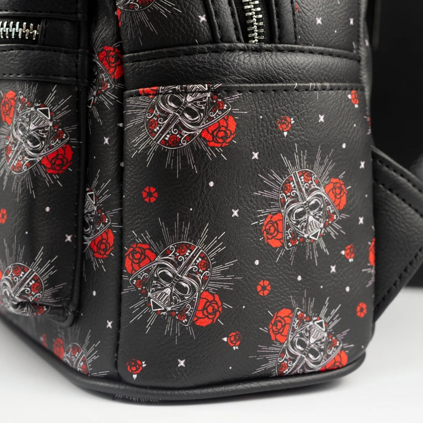 Loungefly x Star Wars Darth Vader Sugar Skull Rose Print Mini Backpack
