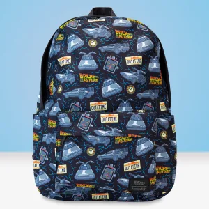 Loungefly x Universal Back to the Future 40th Anniversary Nylon Full-Size Backpack