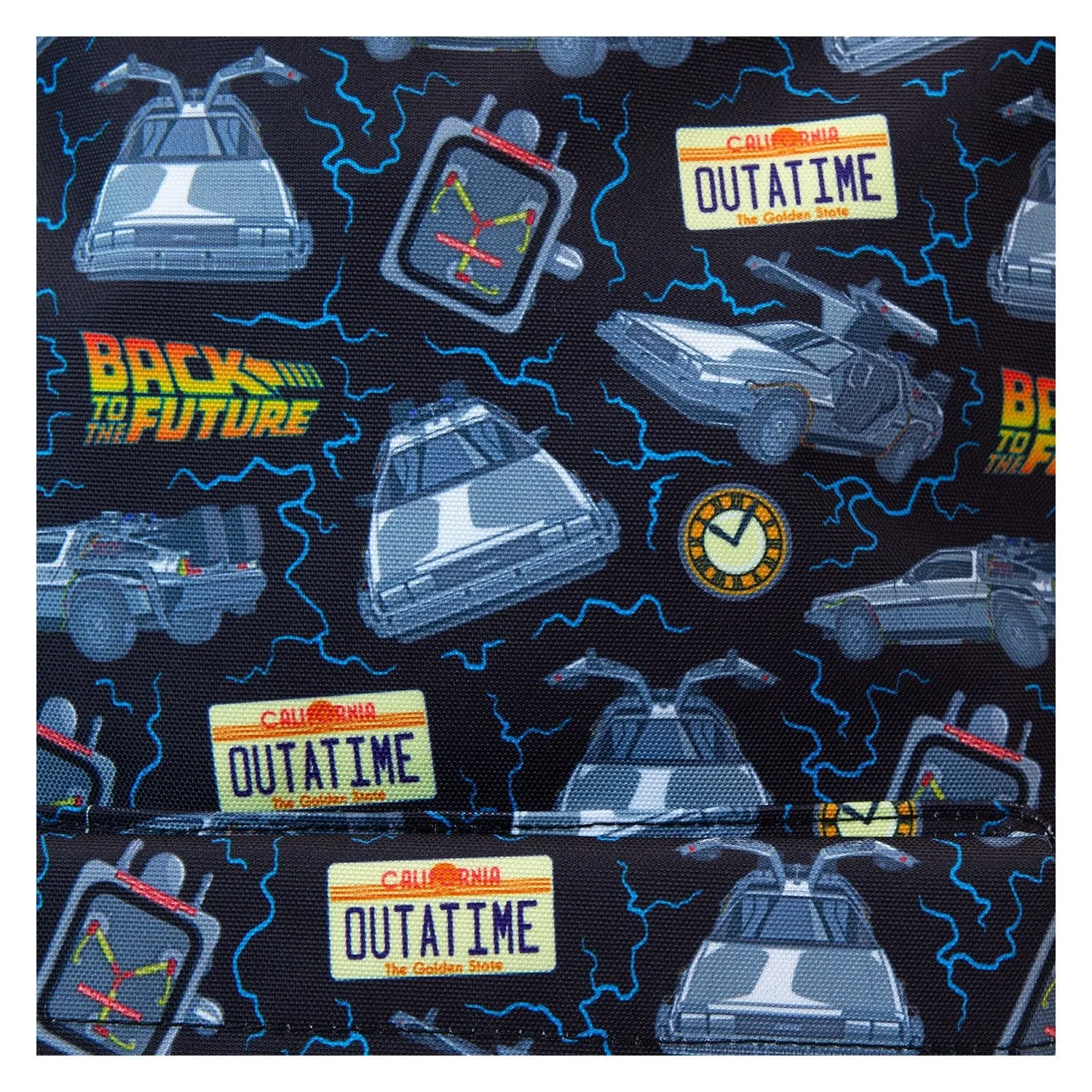 Loungefly x Universal Back to the Future 40th Anniversary Nylon Full-Size Backpack