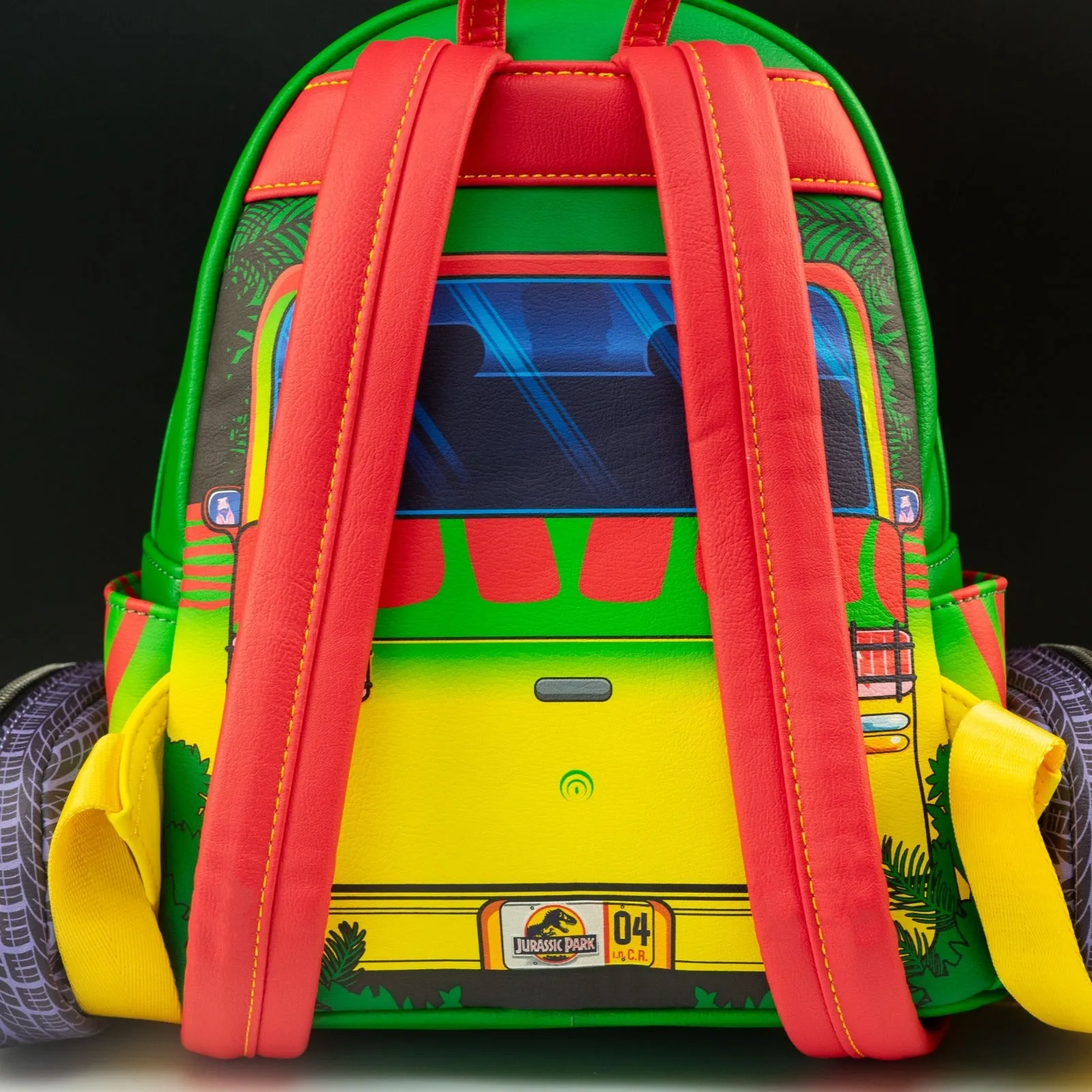 Loungefly x Universal Jurassic Park T-Rex Vehicle Escape Light Up Mini Backpack