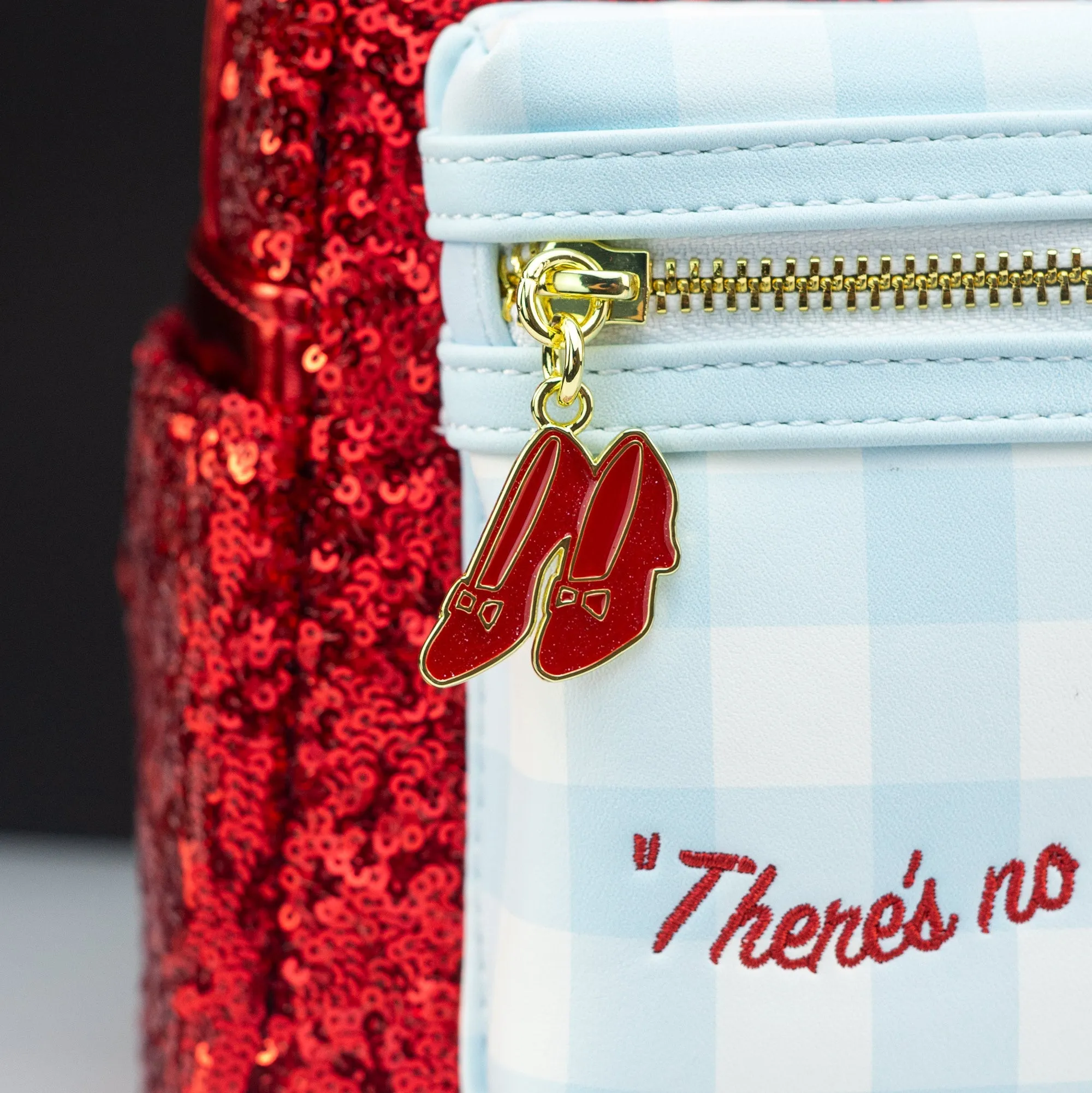 Loungefly x Wizard of Oz Ruby Slippers Sequin Mini Backpack