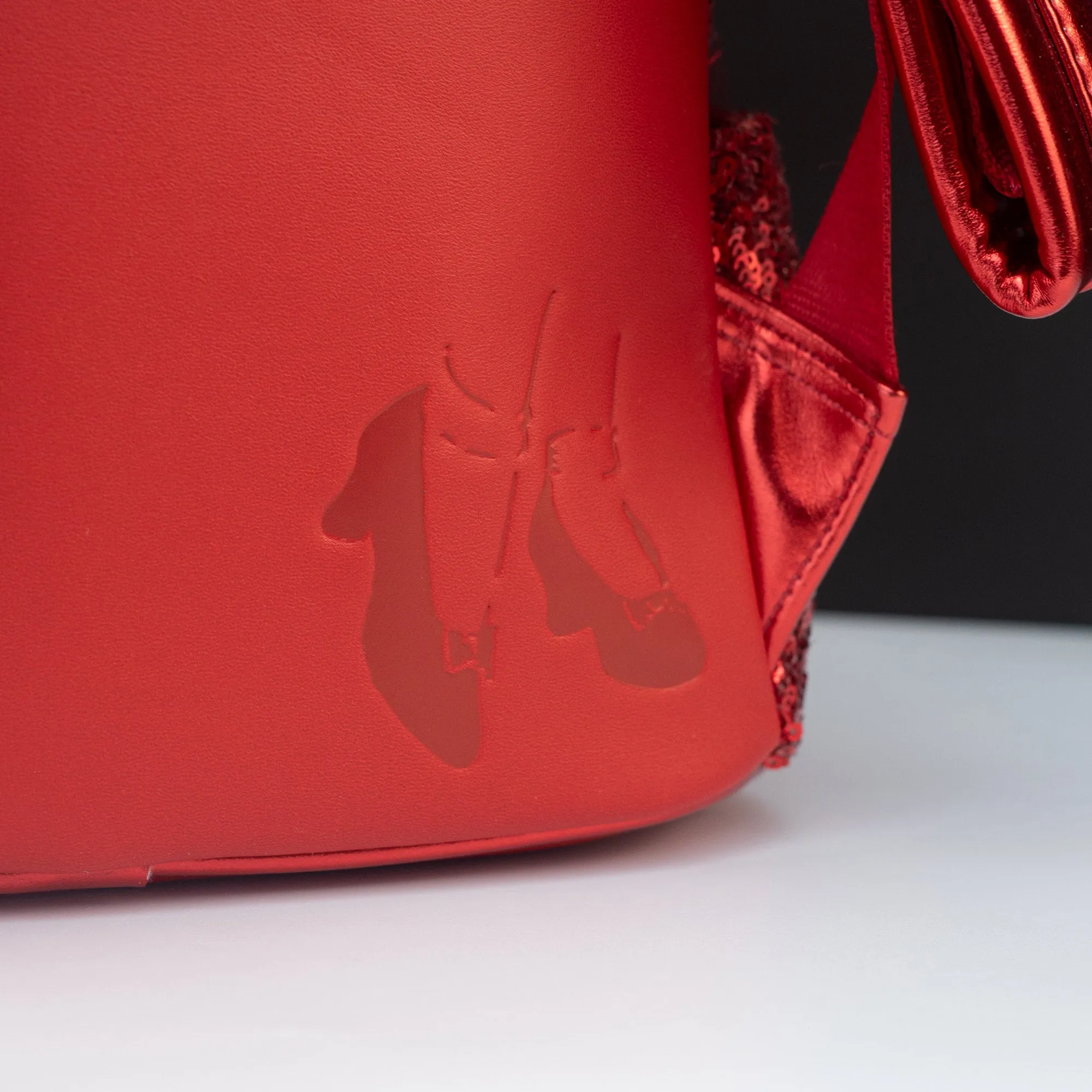 Loungefly x Wizard of Oz Ruby Slippers Sequin Mini Backpack