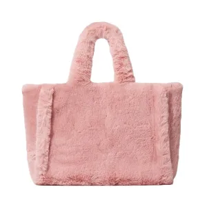LUXURY FAUX FUR TOTE BAG
