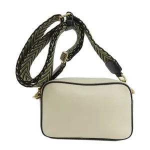 MARC JACOBS Shoulder Bag leather white logo Women Used