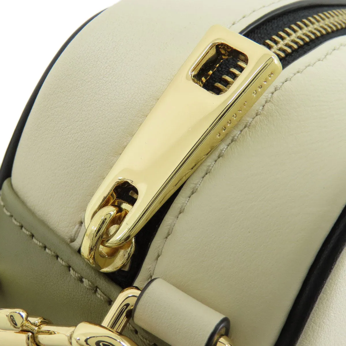 MARC JACOBS Shoulder Bag leather white logo Women Used