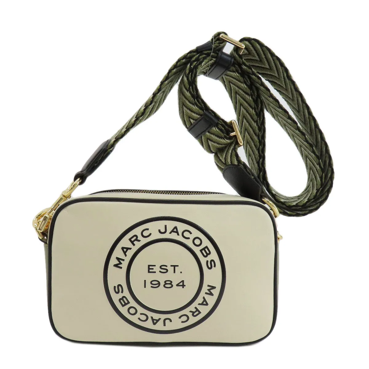 MARC JACOBS Shoulder Bag leather white logo Women Used