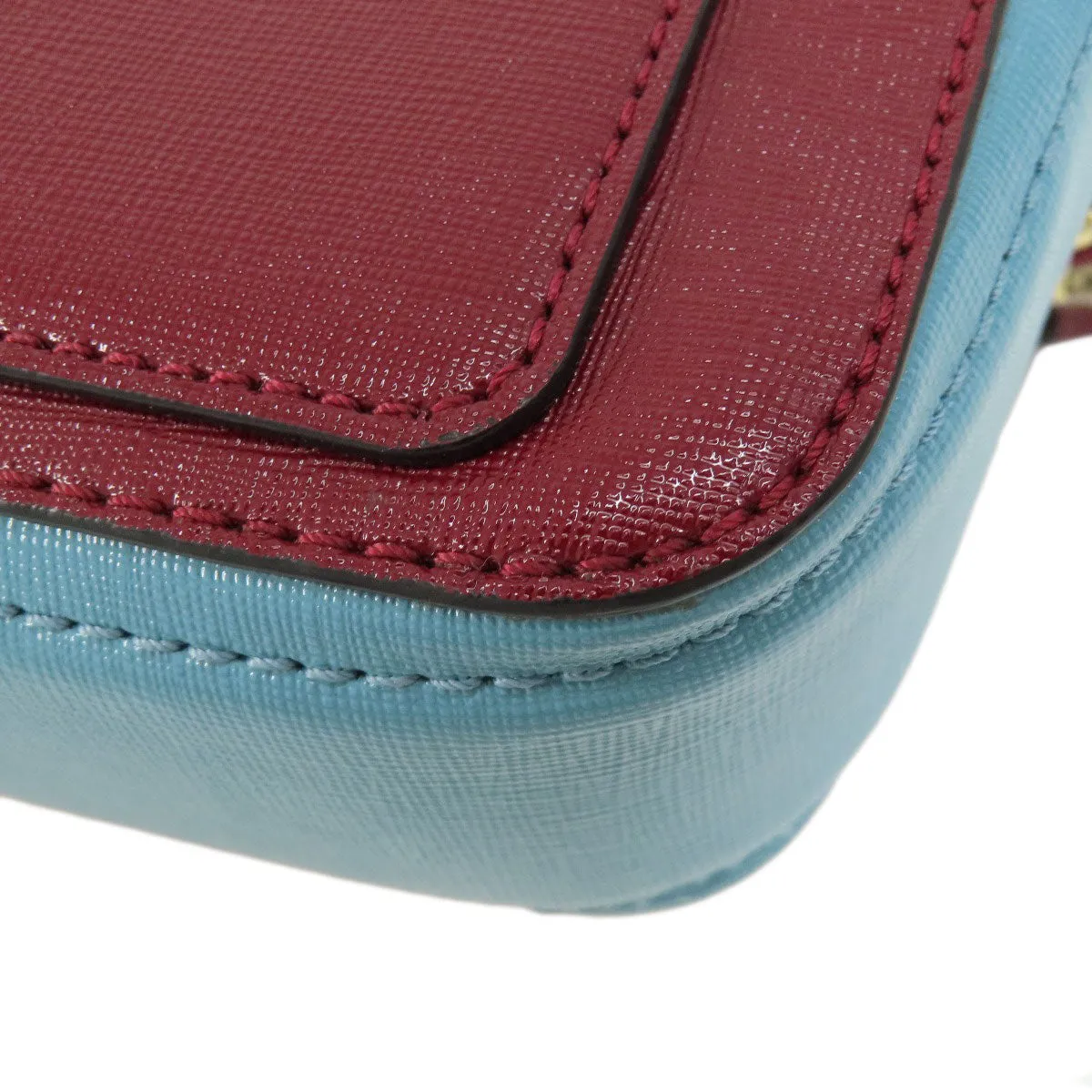 MARC JACOBS Shoulder Bag PVC Red double j snapshot