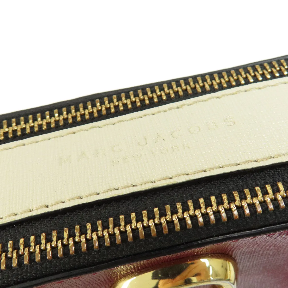 MARC JACOBS Shoulder Bag PVC Red double j snapshot
