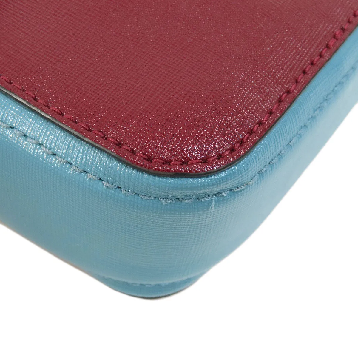 MARC JACOBS Shoulder Bag PVC Red double j snapshot