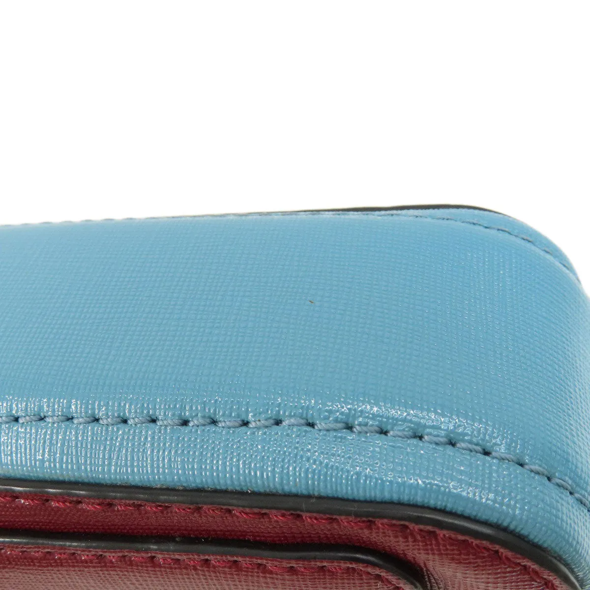 MARC JACOBS Shoulder Bag PVC Red double j snapshot