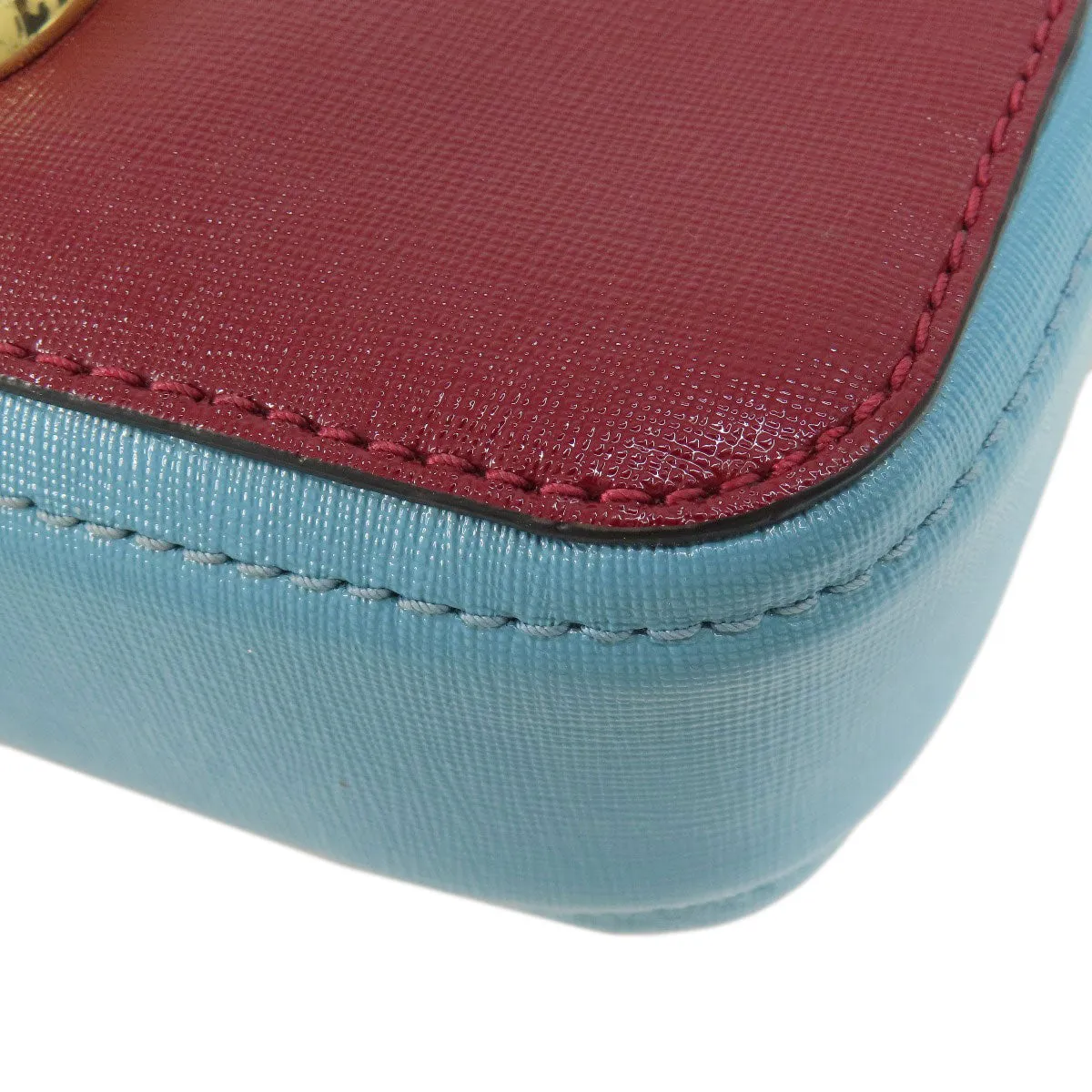 MARC JACOBS Shoulder Bag PVC Red double j snapshot