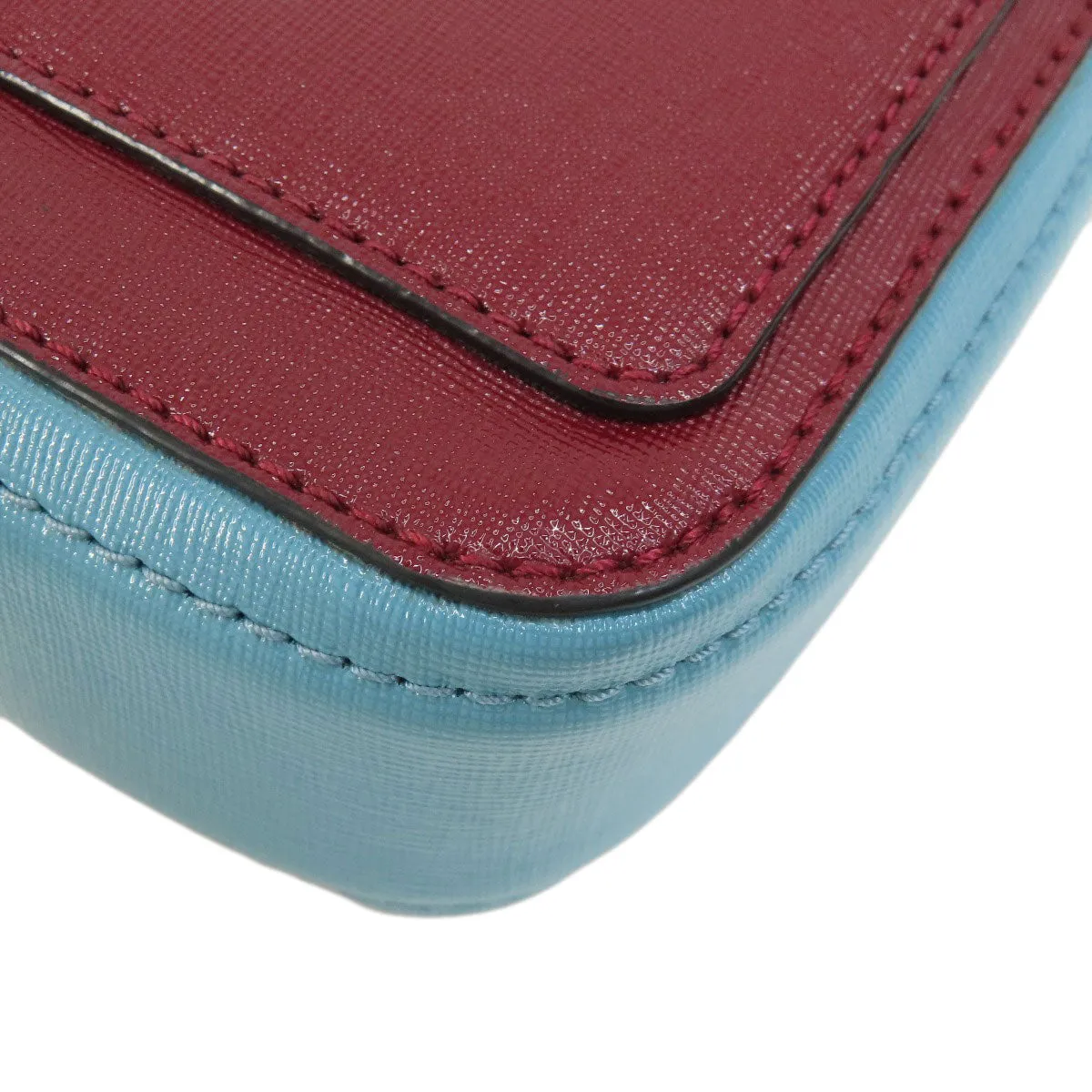 MARC JACOBS Shoulder Bag PVC Red double j snapshot