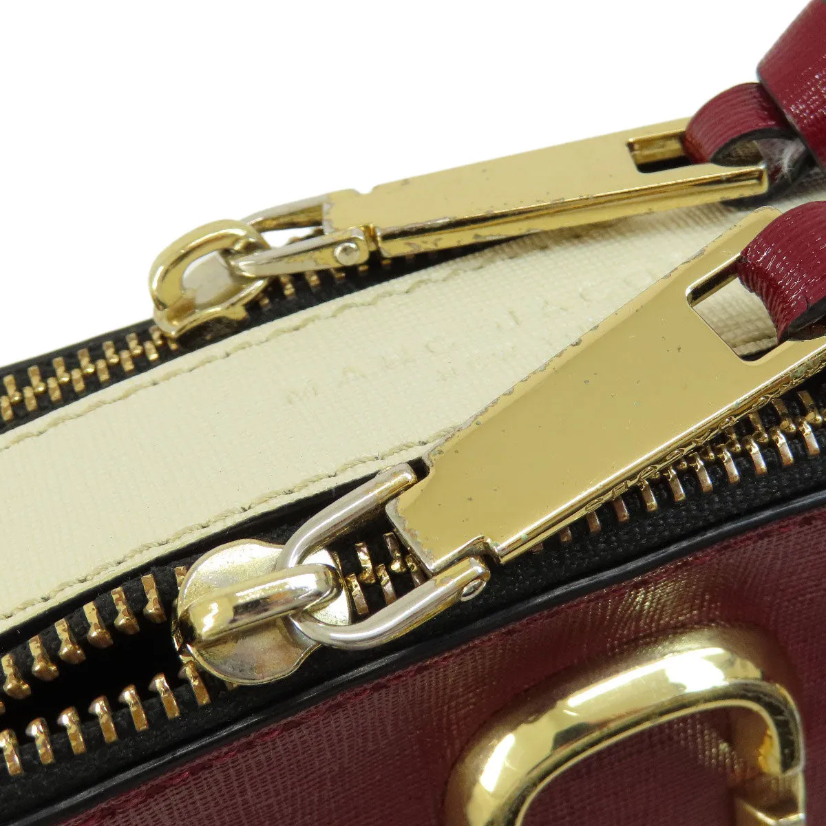 MARC JACOBS Shoulder Bag PVC Red double j snapshot