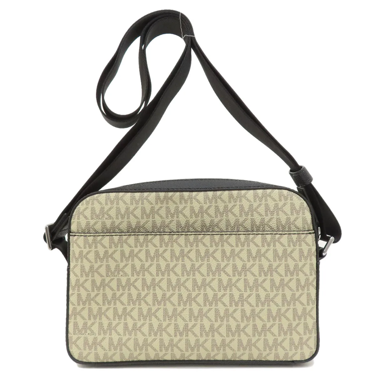 MICHAEL KORS Shoulder Bag leather beige MK signature