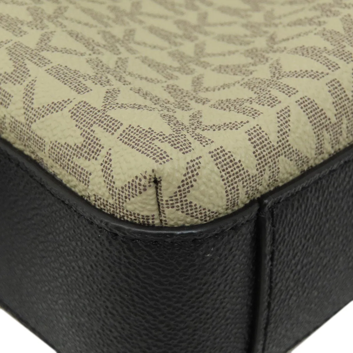 MICHAEL KORS Shoulder Bag leather beige MK signature