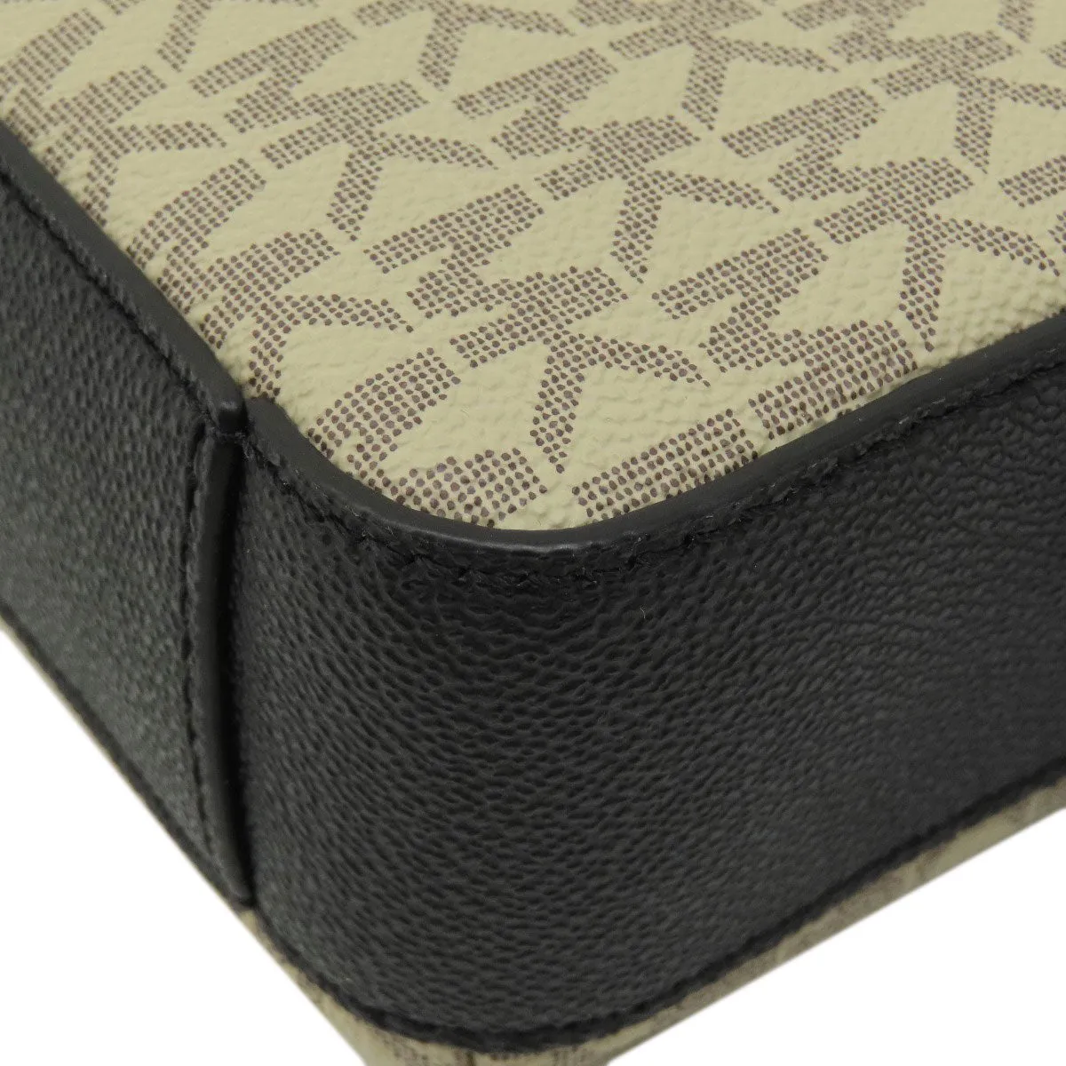 MICHAEL KORS Shoulder Bag leather beige MK signature