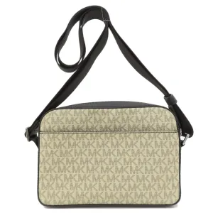 MICHAEL KORS Shoulder Bag leather beige MK signature