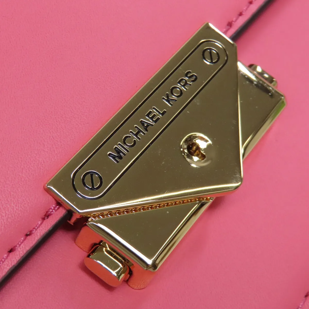 MICHAEL KORS Shoulder Bag leather pink ChainShoulder Women Used